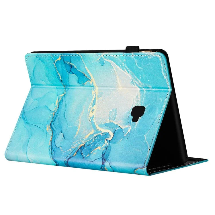 For Samsung Galaxy Tab A 10.1 (2016) T580 Case Business Folio Stand Marble Leather Tablet Cover