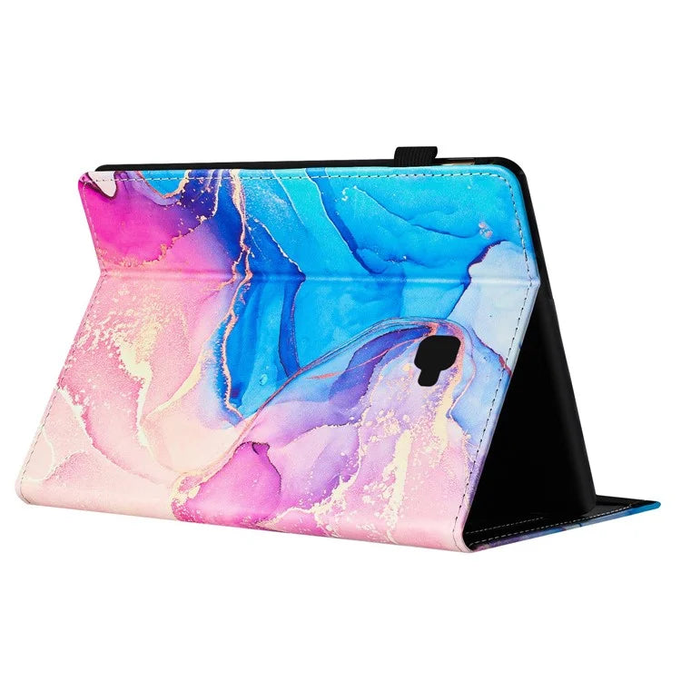 For Samsung Galaxy Tab A 10.1 (2016) T580 Case Business Folio Stand Marble Leather Tablet Cover