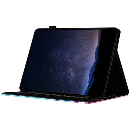For Samsung Galaxy Tab A 10.1 (2016) T580 Case Business Folio Stand Marble Leather Tablet Cover