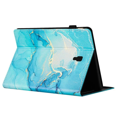 For Samsung Galaxy Tab A 10.5 (2018) T590 T595 Case Smart Leather Cover Multi-Angle Stand Marble Pattern