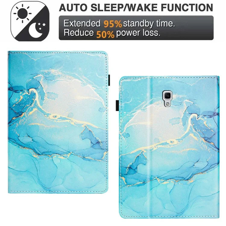 For Samsung Galaxy Tab A 10.5 (2018) T590 T595 Case Smart Leather Cover Multi-Angle Stand Marble Pattern