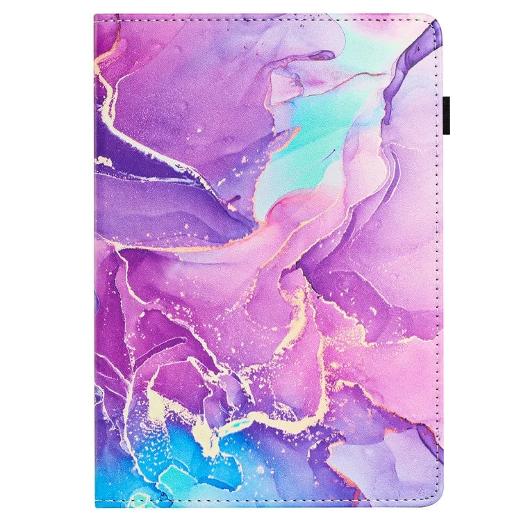 For Samsung Galaxy Tab A 10.5 (2018) T590 T595 Case Smart Leather Cover Multi-Angle Stand Marble Pattern