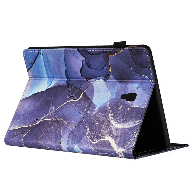 For Samsung Galaxy Tab A 10.5 (2018) T590 T595 Case Smart Leather Cover Multi-Angle Stand Marble Pattern