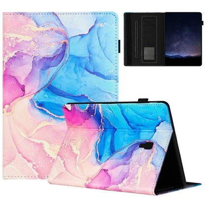 For Samsung Galaxy Tab A 10.5 (2018) T590 T595 Case Smart Leather Cover Multi-Angle Stand Marble Pattern