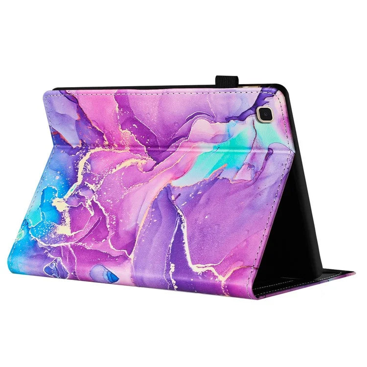 For Samsung Galaxy Tab A7 Lite 8.7-inch T220 Case PU Leather Marble Design Smart Cover