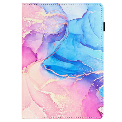 For Samsung Galaxy Tab A7 10.4 (2020) T500 Case Folio Stand PU Leather Marble Cover with Pencil Holder