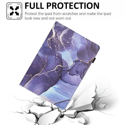 For Samsung Galaxy Tab A8 10.5 (2021) X200 X205 / (2022) Case Leather Business Folio Cover Marble Printing