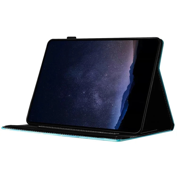 For Samsung Galaxy Tab A9 Case Marble Pattern Leather Stand Protective Cover with Auto Sleep / Wake