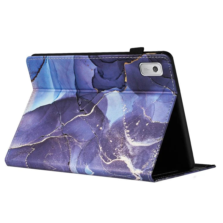 For Lenovo Tab M9 Case Leather Full Protection Stand Tablet Cover Marble Pattern