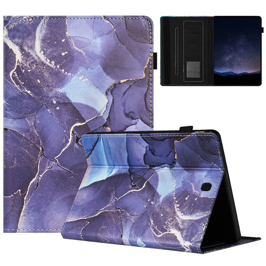 For Samsung Galaxy Tab A 8.0 SM-T350 (2015) Case Card Slots Smart Marble Leather Tablet Cover