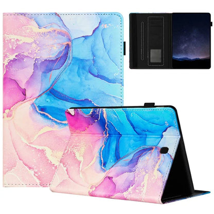 For Samsung Galaxy Tab A 8.0 SM-T350 (2015) Case Card Slots Smart Marble Leather Tablet Cover