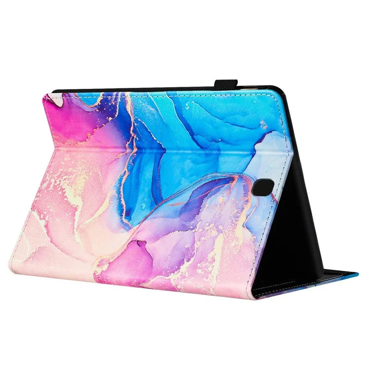 For Samsung Galaxy Tab A 8.0 SM-T350 (2015) Case Card Slots Smart Marble Leather Tablet Cover