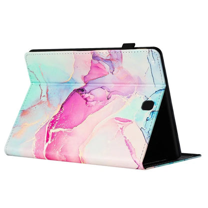 For Samsung Galaxy Tab A 8.0 SM-T350 (2015) Case Card Slots Smart Marble Leather Tablet Cover