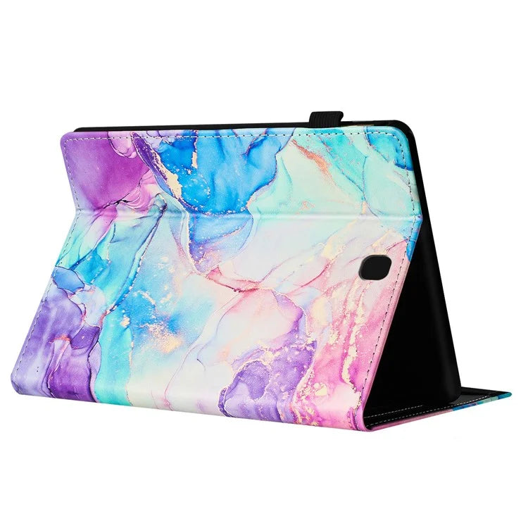 For Samsung Galaxy Tab A 8.0 SM-T350 (2015) Case Card Slots Smart Marble Leather Tablet Cover