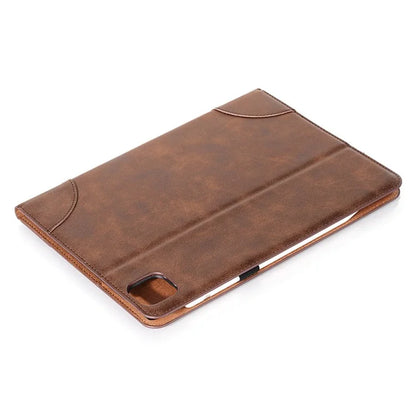 For iPad Pro 13 (2024) Case Auto Wake / Sleep Retro PU Leather Wallet Tablet Cover