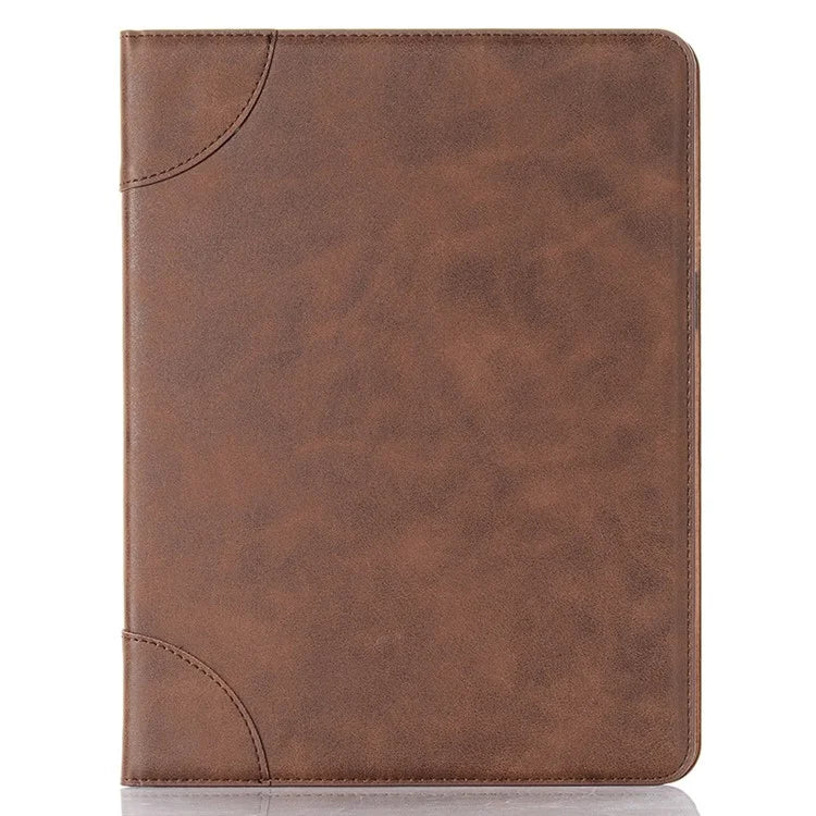 For iPad Pro 13 (2024) Case Auto Wake / Sleep Retro PU Leather Wallet Tablet Cover