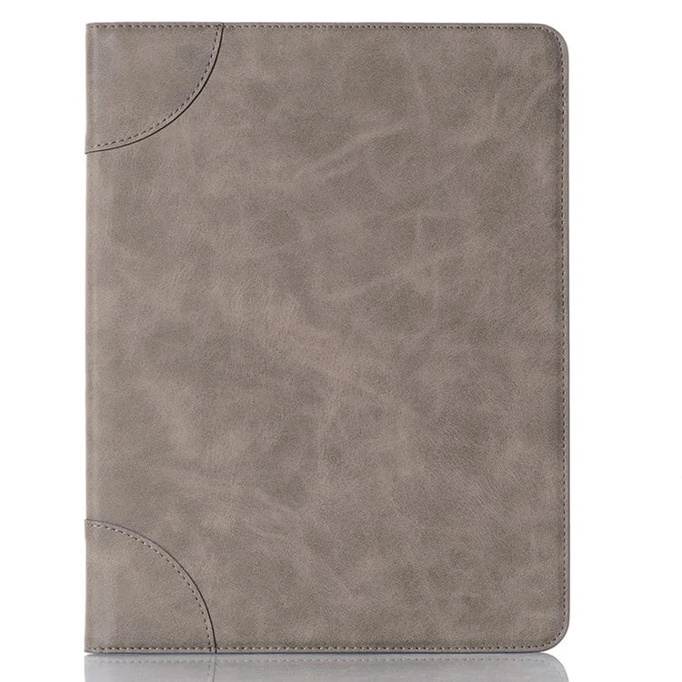 For iPad Pro 13 (2024) Case Auto Wake / Sleep Retro PU Leather Wallet Tablet Cover