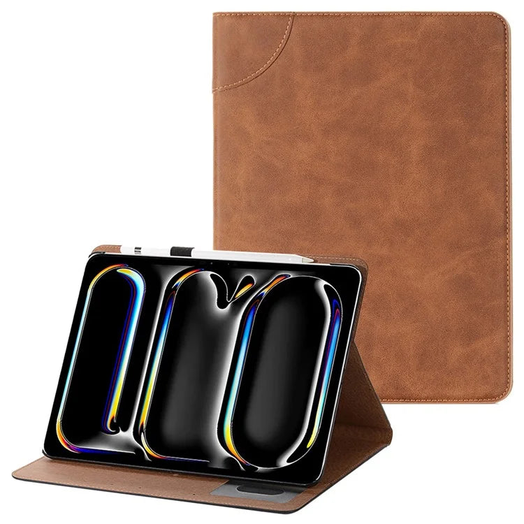 For iPad Pro 11 (2024) Case Wallet Stand Leather Tablet Cover with Auto Wake / Sleep