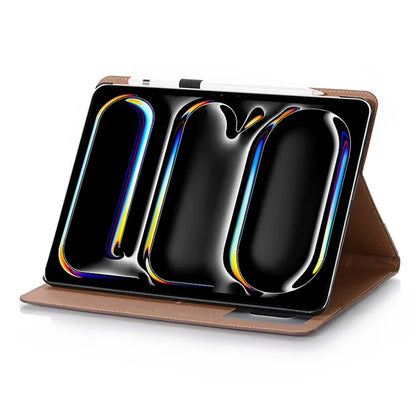 For iPad Pro 11 (2024) Case Wallet Stand Leather Tablet Cover with Auto Wake / Sleep
