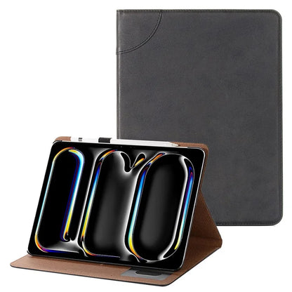 For iPad Pro 11 (2024) Case Wallet Stand Leather Tablet Cover with Auto Wake / Sleep