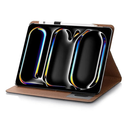 For iPad Pro 11 (2024) Case Wallet Stand Leather Tablet Cover with Auto Wake / Sleep