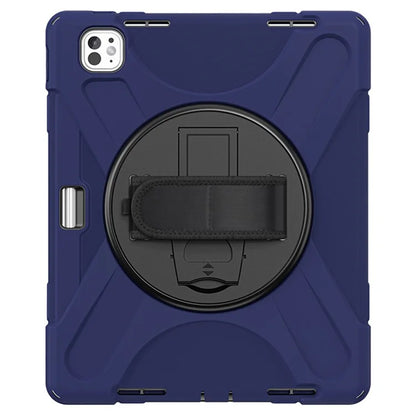 For iPad Pro 13 (2024) Case TPU+PC+Silicone Kickstand Tablet Cover with Pen Slot