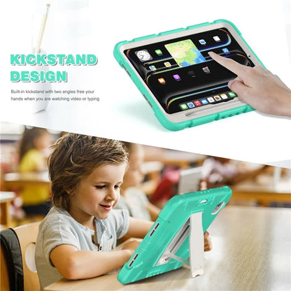 For iPad Pro 11 (2024) Case PC+Silicone Tablet Cover with Kickstand