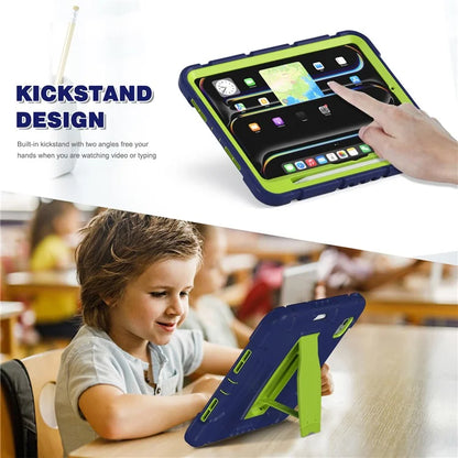 For iPad Pro 11 (2024) Case PC+Silicone Tablet Cover with Kickstand