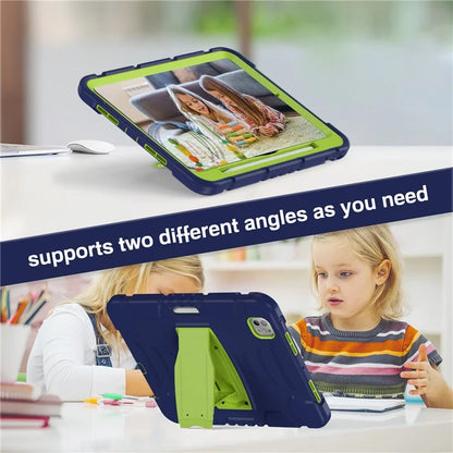 For iPad Pro 11 (2024) Case PC+Silicone Tablet Cover with Kickstand