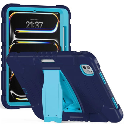 For iPad Pro 11 (2024) Case PC+Silicone Tablet Cover with Kickstand