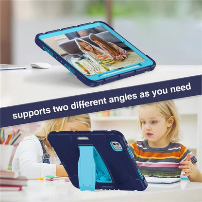 For iPad Pro 11 (2024) Case PC+Silicone Tablet Cover with Kickstand