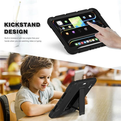For iPad Pro 11 (2024) Case PC+Silicone Tablet Cover with Kickstand