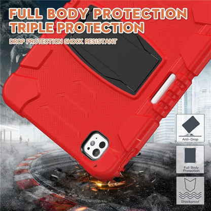 For iPad Pro 11 (2024) Case PC+Silicone Tablet Cover with Kickstand