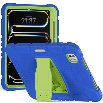 For iPad Pro 11 (2024) Case PC+Silicone Tablet Cover with Kickstand