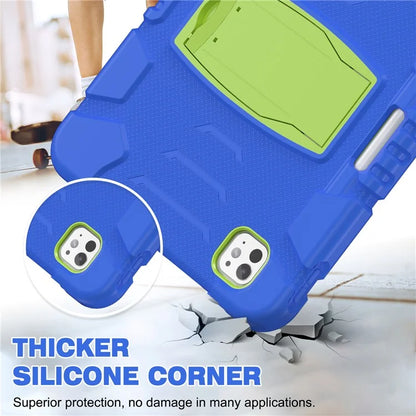 For iPad Pro 11 (2024) Case PC+Silicone Tablet Cover with Kickstand