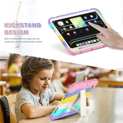 For iPad Pro 11 (2024) Case PC+Silicone Tablet Cover with Kickstand