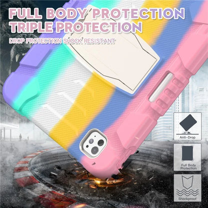 For iPad Pro 11 (2024) Case PC+Silicone Tablet Cover with Kickstand