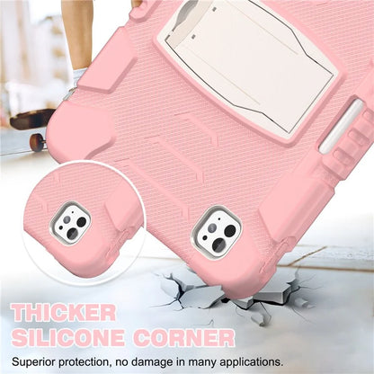 For iPad Pro 11 (2024) Case PC+Silicone Tablet Cover with Kickstand