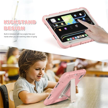 For iPad Pro 11 (2024) Case PC+Silicone Tablet Cover with Kickstand
