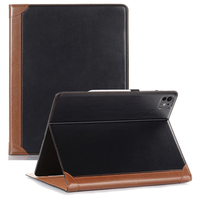 For iPad Pro 11 (2024) Case Leather Folio Book Stand Tablet Cover with Auto Sleep / Wake