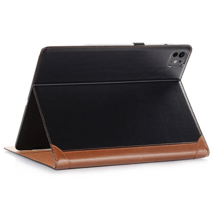 For iPad Pro 11 (2024) Case Leather Folio Book Stand Tablet Cover with Auto Sleep / Wake