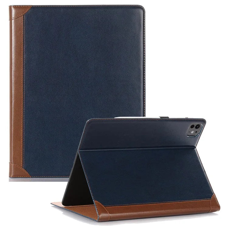 For iPad Pro 11 (2024) Case Leather Folio Book Stand Tablet Cover with Auto Sleep / Wake