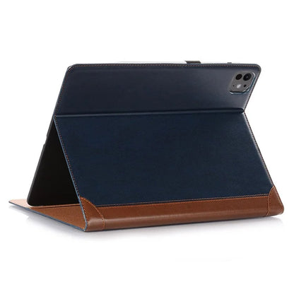 For iPad Pro 11 (2024) Case Leather Folio Book Stand Tablet Cover with Auto Sleep / Wake