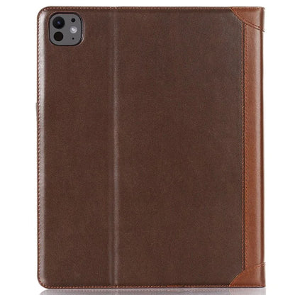 For iPad Pro 11 (2024) Case Leather Folio Book Stand Tablet Cover with Auto Sleep / Wake