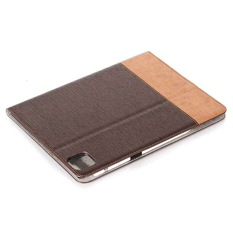 For iPad Pro 13 (2024) Case Cross Texture Splicing Leather Smart Tablet Cover Card Slots