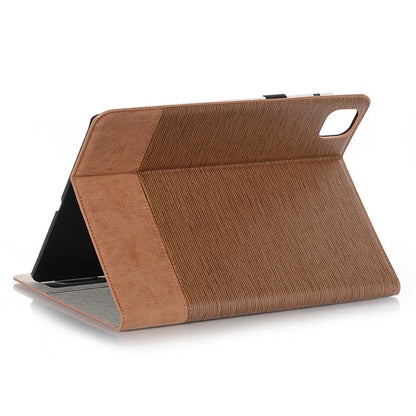 For iPad Pro 13 (2024) Case Cross Texture Splicing Leather Smart Tablet Cover Card Slots