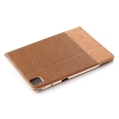 For iPad Pro 13 (2024) Case Cross Texture Splicing Leather Smart Tablet Cover Card Slots