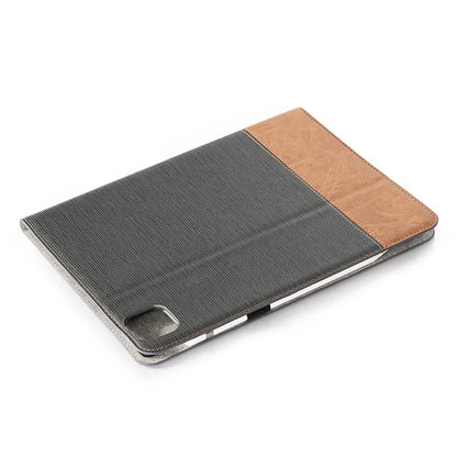For iPad Pro 13 (2024) Case Cross Texture Splicing Leather Smart Tablet Cover Card Slots