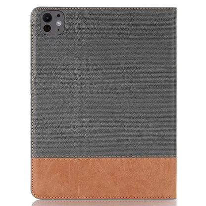 For iPad Pro 13 (2024) Case Cross Texture Splicing Leather Smart Tablet Cover Card Slots