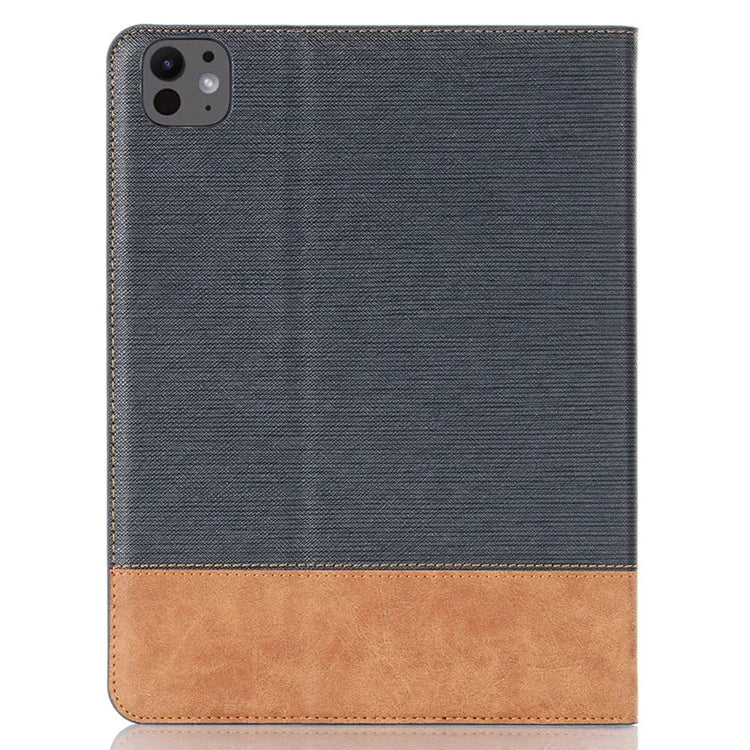 For iPad Pro 13 (2024) Case Cross Texture Splicing Leather Smart Tablet Cover Card Slots